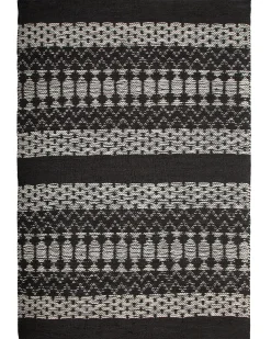 Best Beliani Tappeto SOKUN Nero Pelle naturale Beige Nero