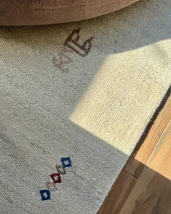 Clearance Beliani Tappeto SULUCA Beige Lana Persiano Beige Blu Marrone Rosso