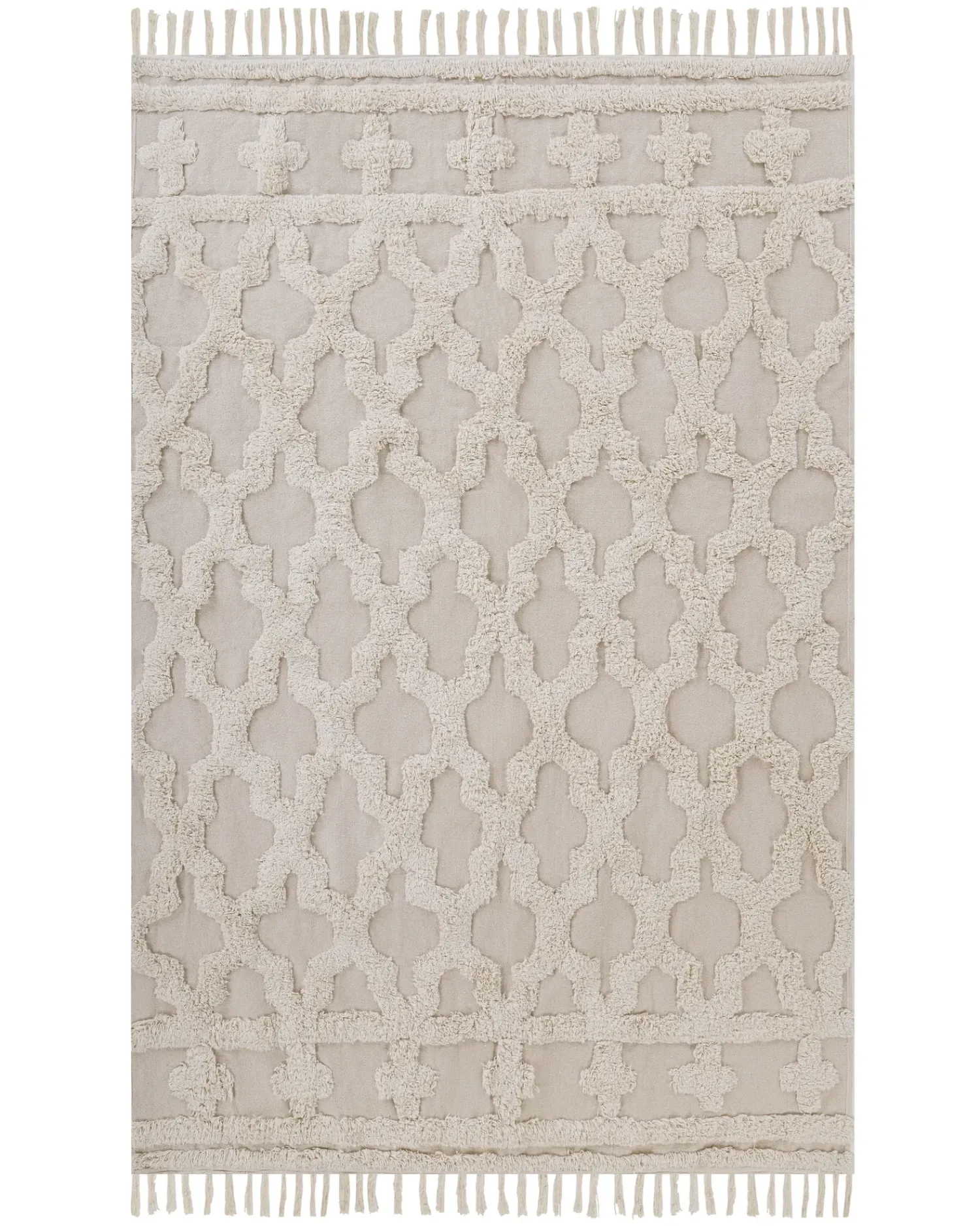 Discount Beliani Tappeto SULUOVA Cotone Beige