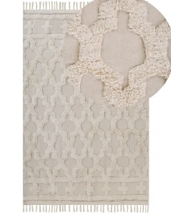 Discount Beliani Tappeto SULUOVA Cotone Beige