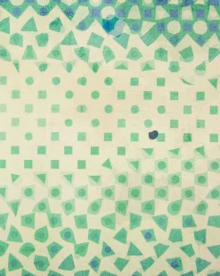 Clearance Beliani Tappeto SUSUZ Blu Verde Multicolore