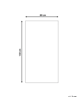 Sale Beliani Tappeto SYNOPA Blu 80 x 150 cm Cotone Bianco Blu