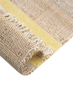 Best Beliani Tappeto TALPUR Giallo Iuta Beige Giallo Naturale