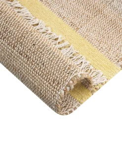 Hot Beliani Tappeto TALPUR Giallo Iuta Beige Giallo Naturale