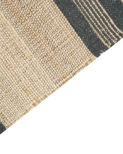 Sale Beliani Tappeto TALPUR Grigio grafite 160 x 230 cm Iuta Beige Grigio Naturale