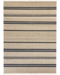 Sale Beliani Tappeto TALPUR Grigio grafite 160 x 230 cm Iuta Beige Grigio Naturale