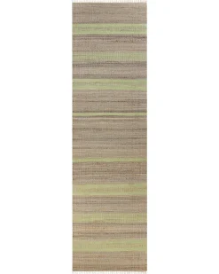 Hot Beliani Tappeto TALPUR Verde chiaro Iuta Beige Naturale Verde