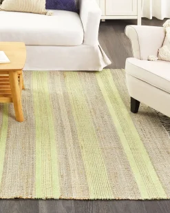 Sale Beliani Tappeto TALPUR Verde chiaro Iuta Beige Naturale Verde