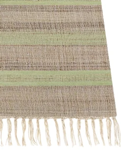 Sale Beliani Tappeto TALPUR Verde chiaro Iuta Beige Naturale Verde