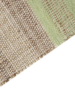 Sale Beliani Tappeto TALPUR Verde chiaro Iuta Beige Naturale Verde