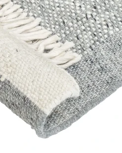 Hot Beliani Tappeto TATLISU Grigio Lana Bianco Grigio