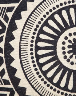 Hot Beliani Tappeto TATVAN Blu ø 120 cm Cotone Bianco Blu