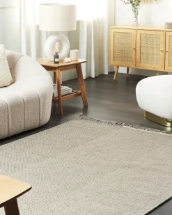 New Beliani Tappeto TEKELER Lana Grigio