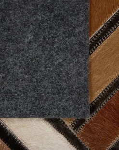 Hot Beliani Tappeto TEKIR Pelle naturale Marrone