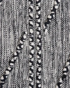 Hot Beliani Tappeto TERMAL Nero 80 x 150 cm Cotone Bianco Nero