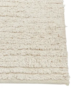 Beliani Tappeto TEZPUR Beige Cotone Beige Giallo Nero