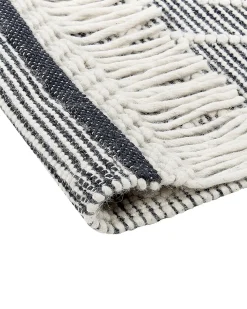 Discount Beliani Tappeto TOPRAKKALE Grigio 160 x 230 cm Lana Bianco Grigio