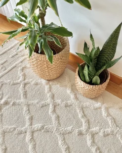 Outlet Beliani Tappeto TOZLU 80 x 230 cm Cotone Beige