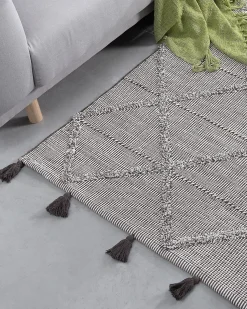 New Beliani Tappeto TUZLA Cotone Marrone