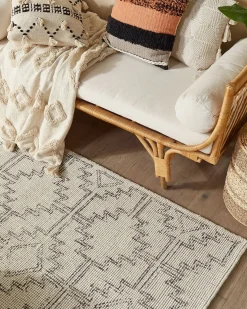 Outlet Beliani Tappeto URLA Beige Lana Beige Nero