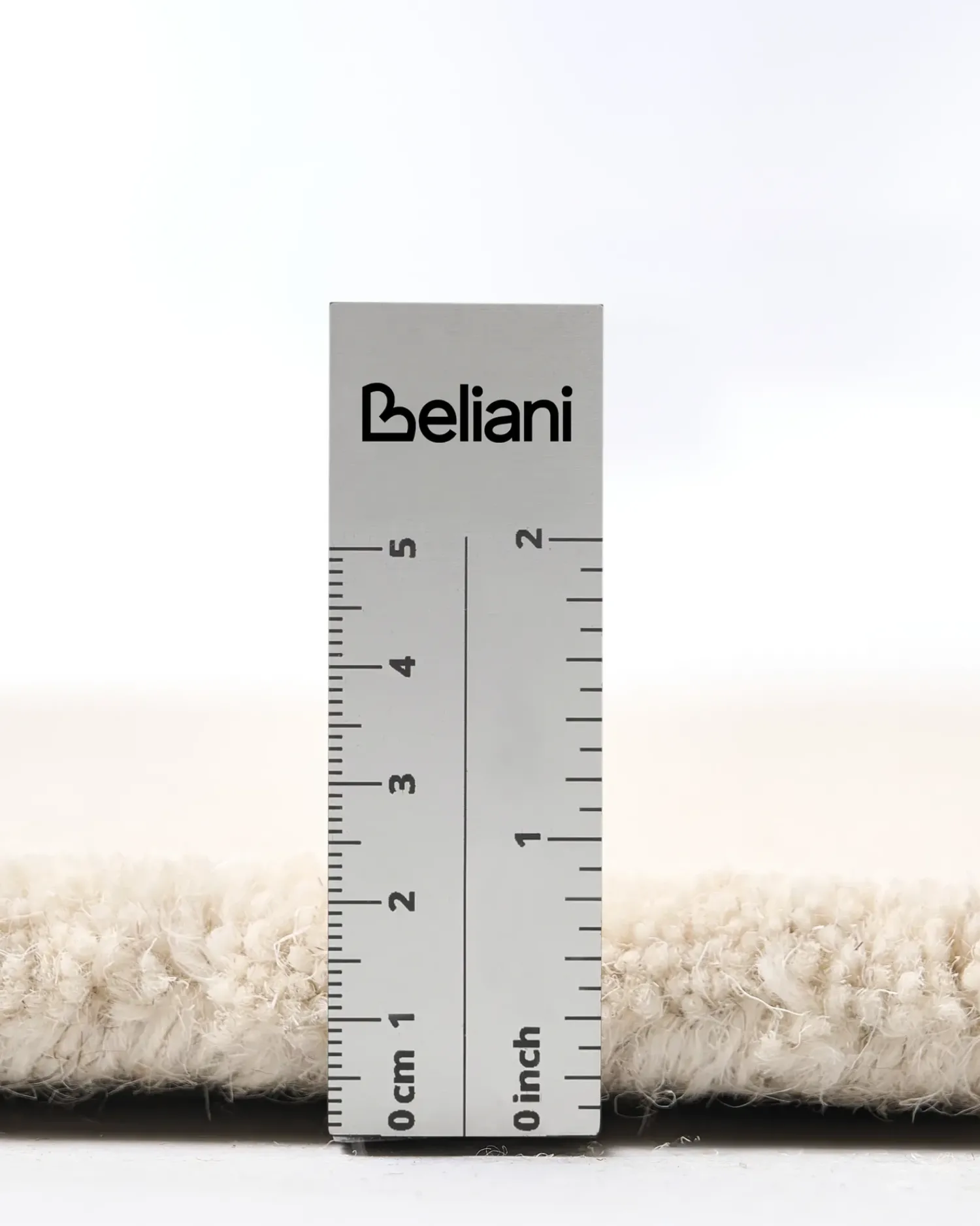 Discount Beliani Tappeto VASCO sporco ø 140 cm Lana Bianco