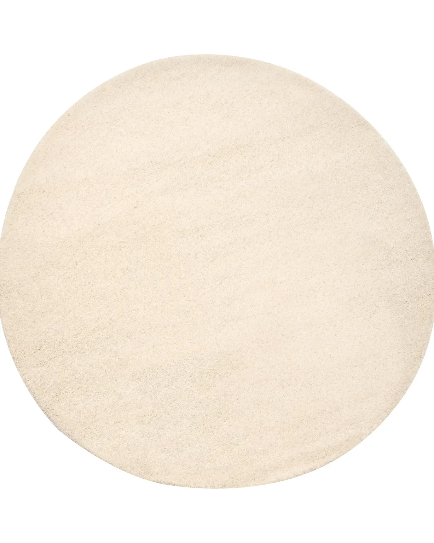 Discount Beliani Tappeto VASCO sporco ø 140 cm Lana Bianco