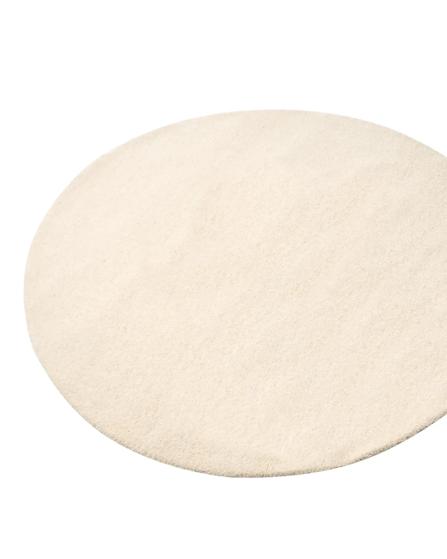Discount Beliani Tappeto VASCO sporco ø 140 cm Lana Bianco