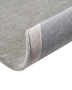Beliani Tappeto VASCO scuro ø 140 cm Lana Grigio