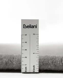 Beliani Tappeto VASCO scuro ø 140 cm Lana Grigio