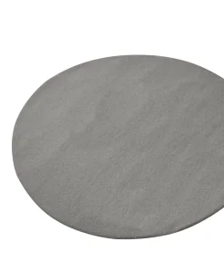 Beliani Tappeto VASCO scuro ø 140 cm Lana Grigio