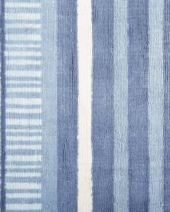 Discount Beliani Tappeto YARDERE Azzurro Viscosa Bianco Blu