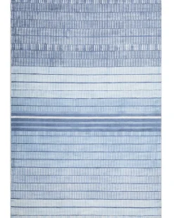 Discount Beliani Tappeto YARDERE Azzurro Viscosa Bianco Blu