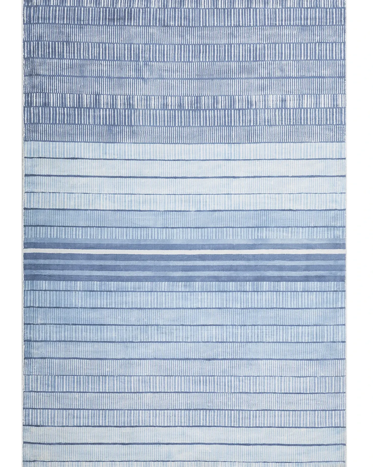 Discount Beliani Tappeto YARDERE Azzurro Viscosa Bianco Blu