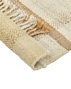 Sale Beliani Tappeto YELMEZ Beige Iuta Beige Naturale