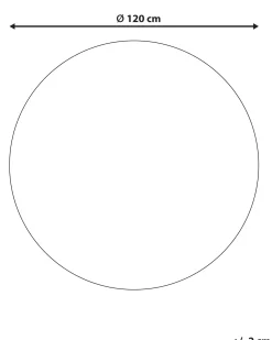 Sale Beliani Tappeto YOZGAT Beige ø 120 cm Iuta Beige Nero