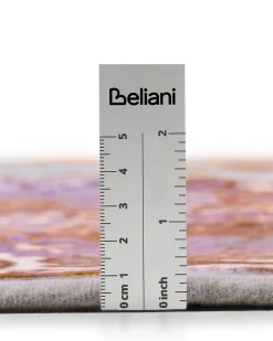 New Beliani Tappeto ZENVIRA Multicolore Arancione Blu Multicolore Viola