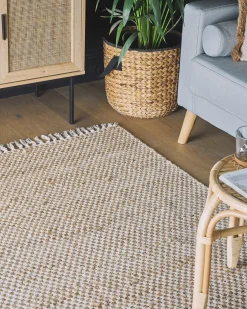 Hot Beliani Tappeto ZERDALI Iuta Beige