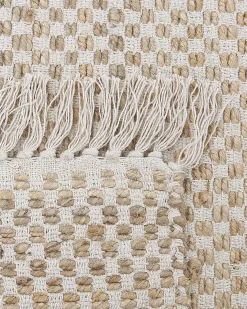 Hot Beliani Tappeto ZERDALI Iuta Beige