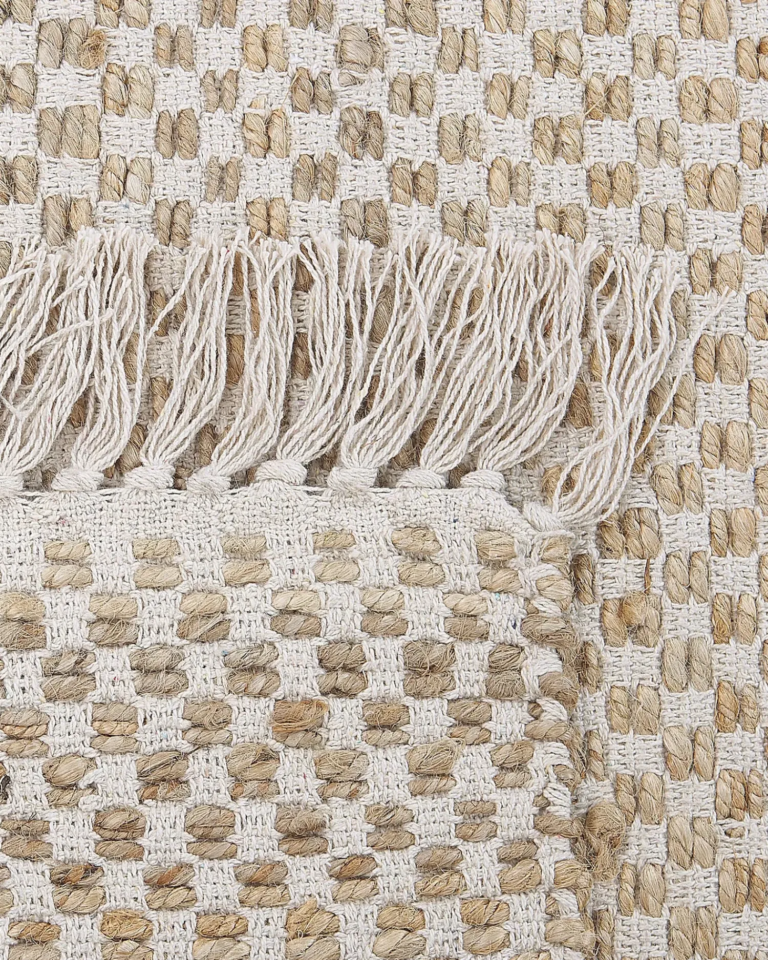 Hot Beliani Tappeto ZERDALI Iuta Beige