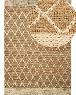 Clearance Beliani Tappeto ZORAVA 160 x 230 cm Iuta Beige