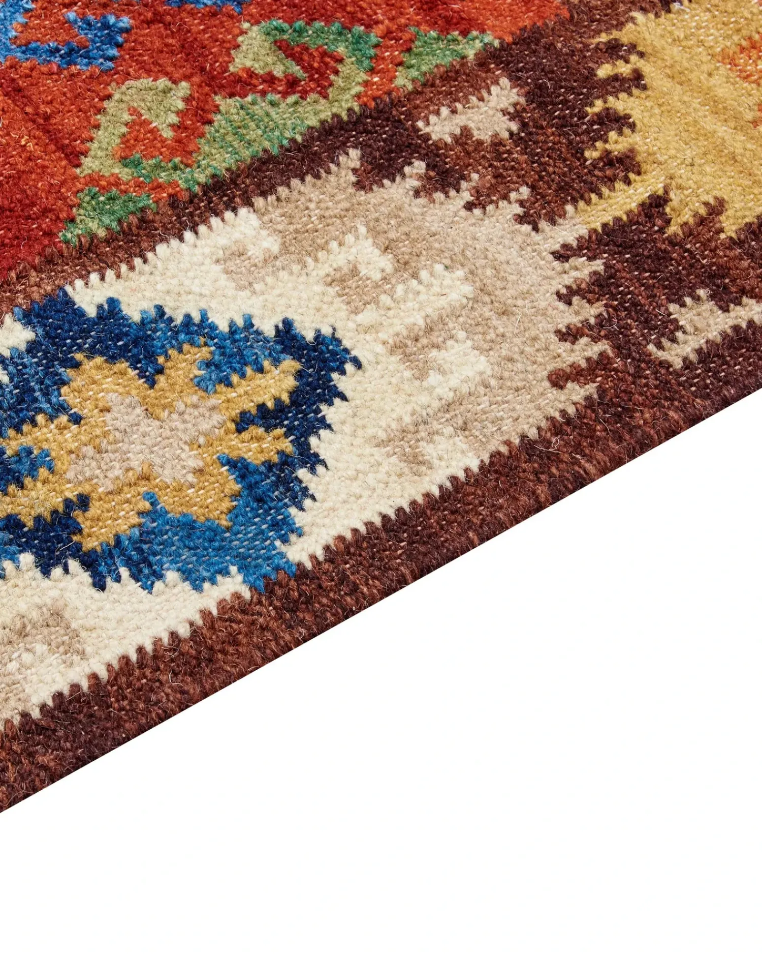 Online Beliani Tappeto ZOVUNI Lana Kilim Multicolore