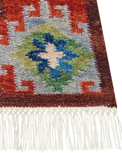 Online Beliani Tappeto ZOVUNI Lana Kilim Multicolore