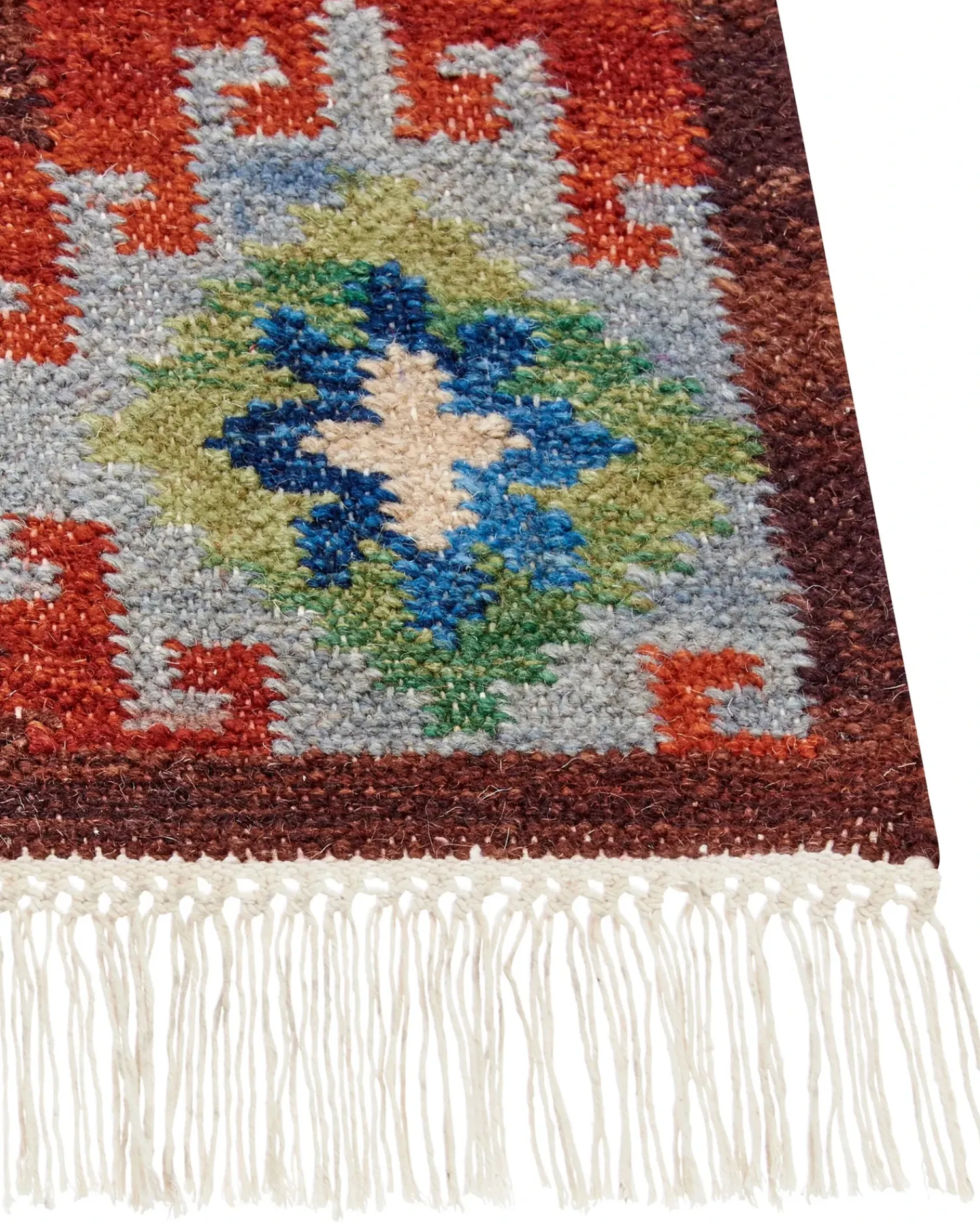 Online Beliani Tappeto ZOVUNI Lana Kilim Multicolore