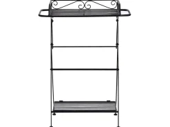 New Beliani Tavolino ANCUD Metallo Nero