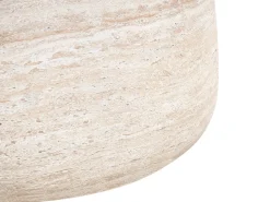 Discount Beliani Tavolino BIENTINO 46 cm 46 cm Effetto travertino Beige