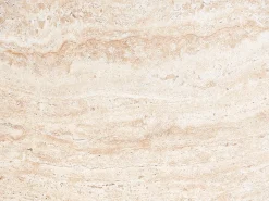 Discount Beliani Tavolino BIENTINO 46 cm 46 cm Effetto travertino Beige