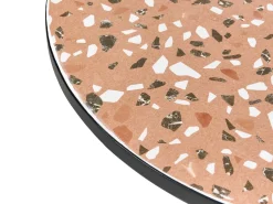 Outlet Beliani ADRANO 60 cm 60 cm Effetto terrazzo Metallo Nero Arancione Nero