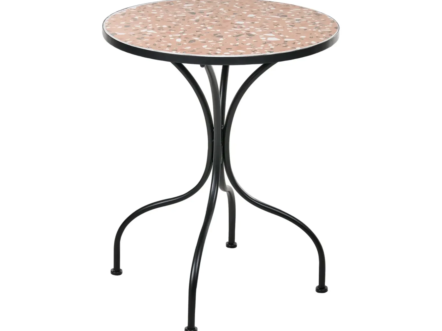 Outlet Beliani ADRANO 60 cm 60 cm Effetto terrazzo Metallo Nero Arancione Nero