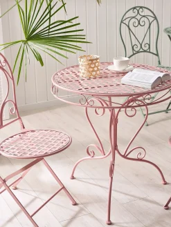 Online Beliani ALBINIA 70 cm 70 cm Metallo Rosa