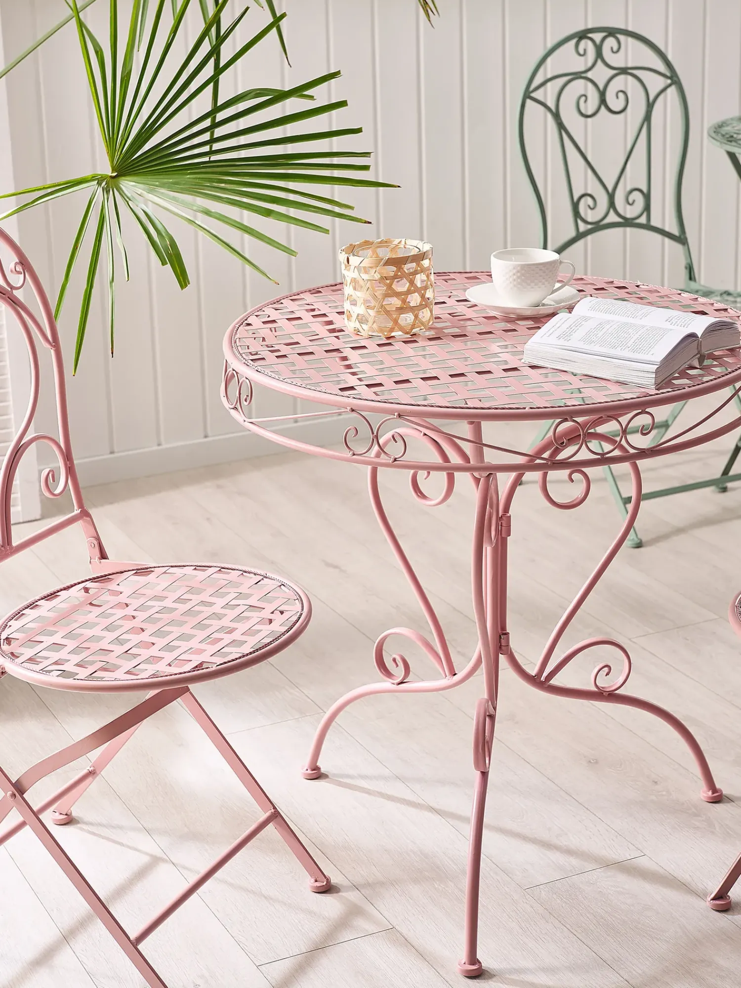 Online Beliani ALBINIA 70 cm 70 cm Metallo Rosa